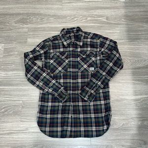 Pink dolphin flannel. Size L.